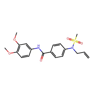 N-(3,4-dimethoxyphenyl)-4-[methylsulfonyl(prop-2-enyl)amino]benzamide structure