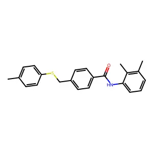 N-(2,3-Dimethylphenyl)-4-[[(4-methylphenyl)thio]methyl]benzamide structure