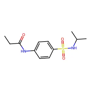 N-[4-(propan-2-ylsulfamoyl)phenyl]propanamide structure