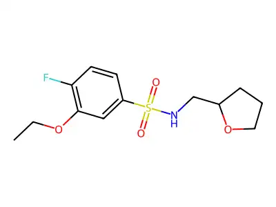 [(3-Ethoxy-4-fluorophenyl)sulfonyl](oxolan-2-ylmethyl)amine structure