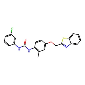1-[4-(1,3-Benzothiazol-2-ylmethoxy)-2-methylphenyl]-3-(3-chlorophenyl)urea structure