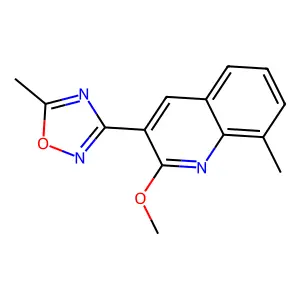 3-(2-Methoxy-8-methylquinolin-3-yl)-5-methyl-1,2,4-oxadiazole structure