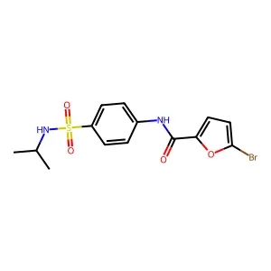 5-bromo-N-{4-[(isopropylamino)sulfonyl]phenyl}-2-furamide structure
