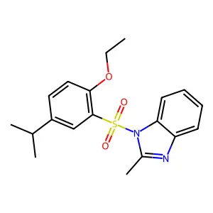 1-((2-ethoxy-5-isopropylphenyl)sulfonyl)-2-methyl-1H-benzo[d]imidazole structure