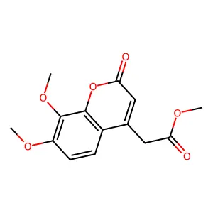 Methyl 2-(7,8-dimethoxy-2-oxochromen-4-yl)acetate structure