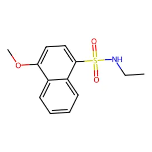 N-ethyl-4-methoxynaphthalene-1-sulfonamide structure