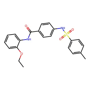 N-(2-ethoxyphenyl)-4-[(4-methylphenyl)sulfonylamino]benzamide structure