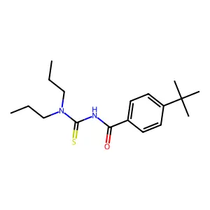 4-tert-butyl-N-(dipropylcarbamothioyl)benzamide structure