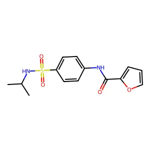 N-{4-[(isopropylamino)sulfonyl]phenyl}-2-furamide structure