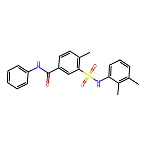 3-[(2,3-dimethylphenyl)sulfamoyl]-4-methyl-N-phenylbenzamide structure