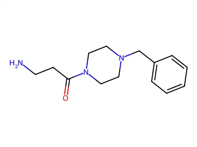 3-Amino-1-(4-benzylpiperazin-1-yl)propan-1-one structure