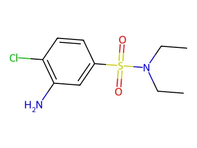 3-amino-4-chloro-N,N-diethylbenzenesulfonamide structure