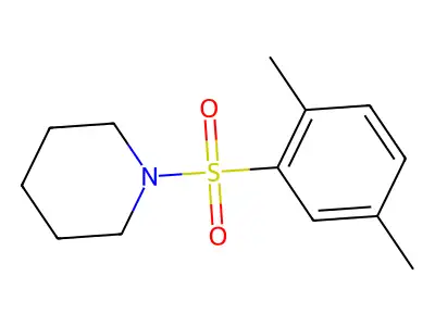 1-(2,5-Dimethylphenyl)sulfonylpiperidine structure
