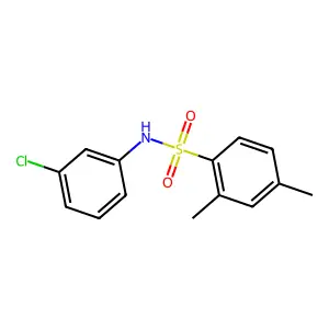 N-(3-chlorophenyl)-2,4-dimethylbenzenesulfonamide structure