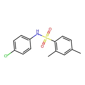 N-(4-chlorophenyl)-2,4-dimethylbenzenesulfonamide structure