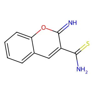 2H-1-Benzopyran-3-carbothioamide, 2-imino- structure