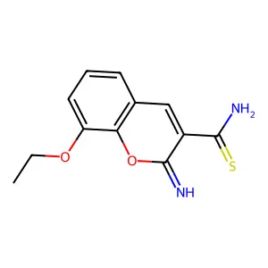8-Ethoxy-2-imino-2H-chromene-3-carbothioamide structure