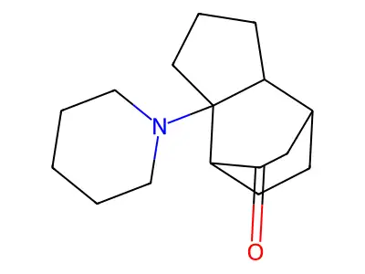 4,7-Ethano-5H-inden-5-one, octahydro-3a-(1-piperidinyl)- structure