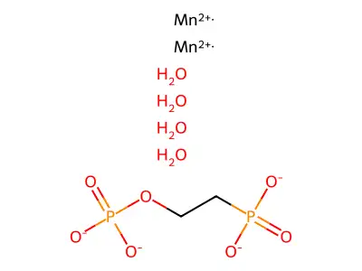 Manganese hydroxyethylidenediphosphonate tetrahydrate structure