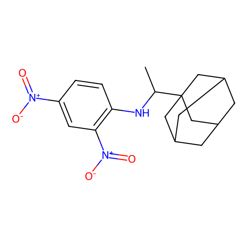(Adamantanylethyl)(2,4-dinitrophenyl)amine structure