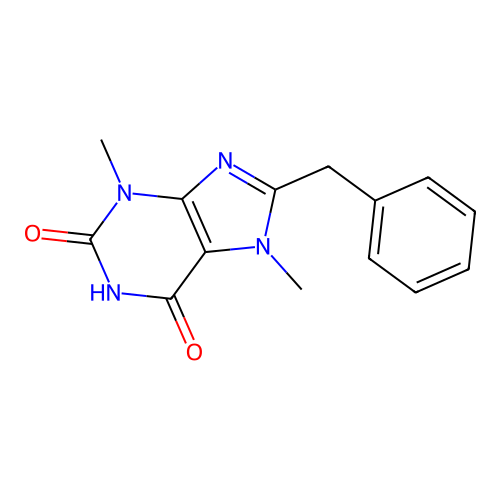 8-Benzyl-3,7-dimethyl-3,7-dihydro-1h-purine-2,6-dione structure