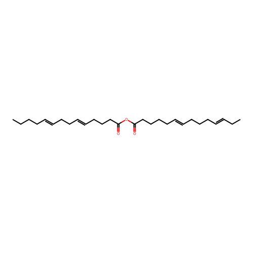 [(6E,11E)-tetradeca-6,11-dienoyl] (5E,9E)-tetradeca-5,9-dienoate structure