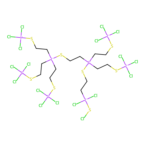 1,1,1,4,4,4-Hexakis(2-(trichlorosilyl)ethyl)-1,4-disilabutane structure