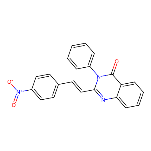 2-[(E)-2-(4-nitrophenyl)ethenyl]-3-phenylquinazolin-4(3H)-one structure