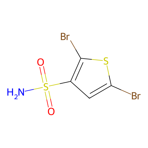 2,5-Dibromothiophene-3-sulfonamide structure