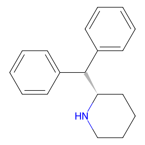 (2S)-2-(Diphenylmethyl)piperidine structure