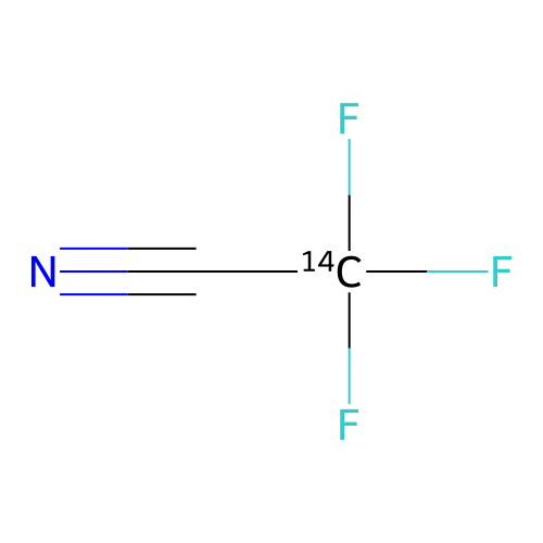 三氟(2-14C)乙腈 structure