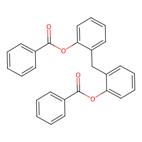 2-(2-Benzoxybenzyl)phenyl benzoate structure