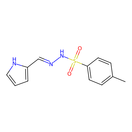 4-methyl-N-(1H-pyrrol-2-ylmethylideneamino)benzenesulfonamide structure