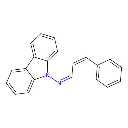 (Z)-N-((Z)-3-phenylallylidene)-9H-carbazol-9-amine structure