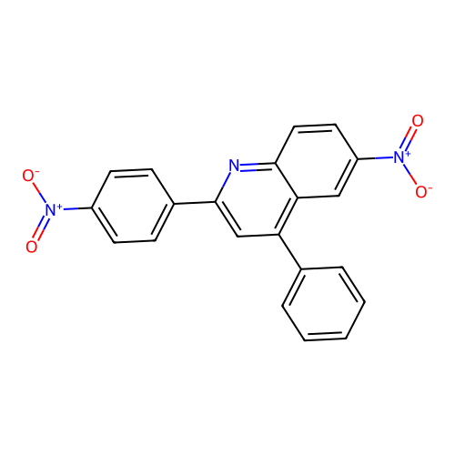 Quinoline, 6-nitro-2-(4-nitrophenyl)-4-phenyl- structure