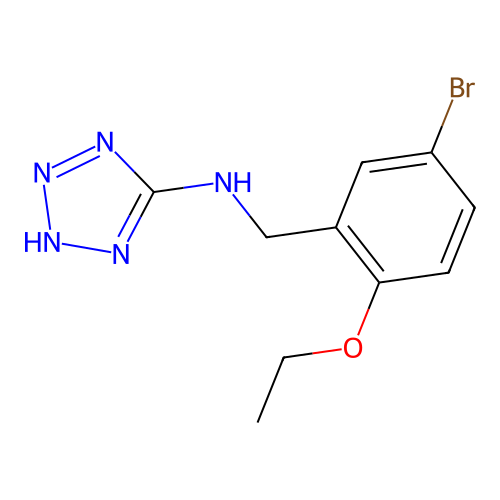 N-(5-bromo-2-ethoxybenzyl)-2H-tetrazol-5-amine structure