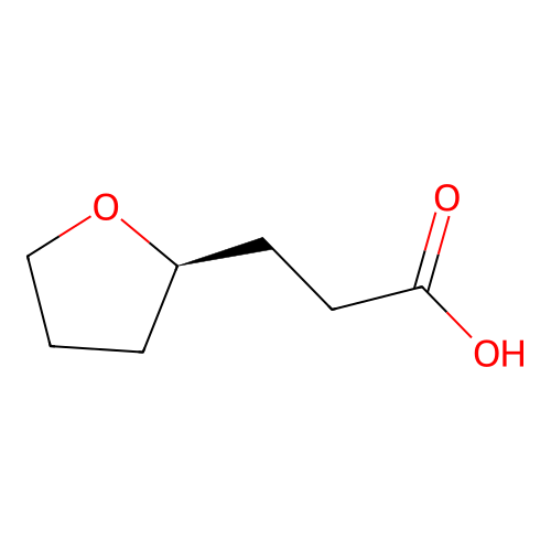 3-[(2R)-oxolan-2-yl]propanoic acid structure