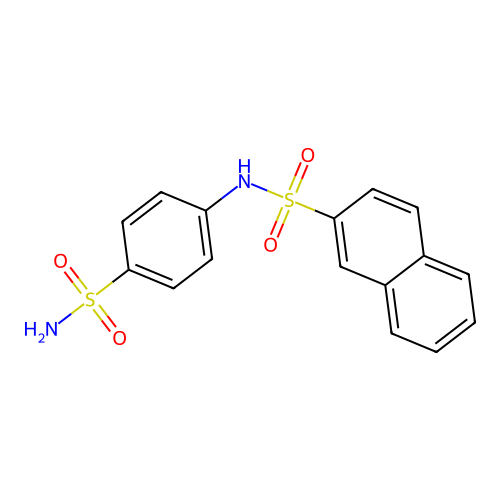 N-(4-sulfamoylphenyl)naphthalene-2-sulfonamide structure