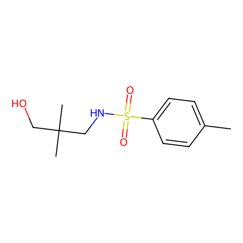 N-(3-hydroxy-2,2-dimethylpropyl)-4-methylbenzenesulfonamide structure