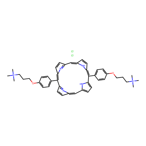 Exeporfinium chloride structure