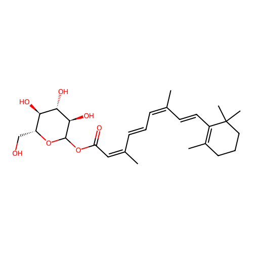 Glucopyranosyl retinoate structure
