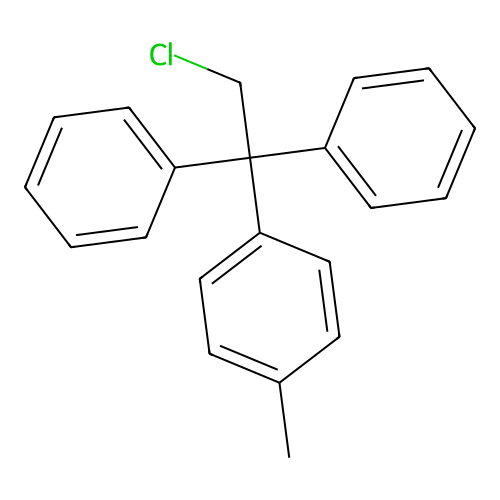 1-(2-Chloro-1,1-diphenylethyl)-4-methylbenzene structure