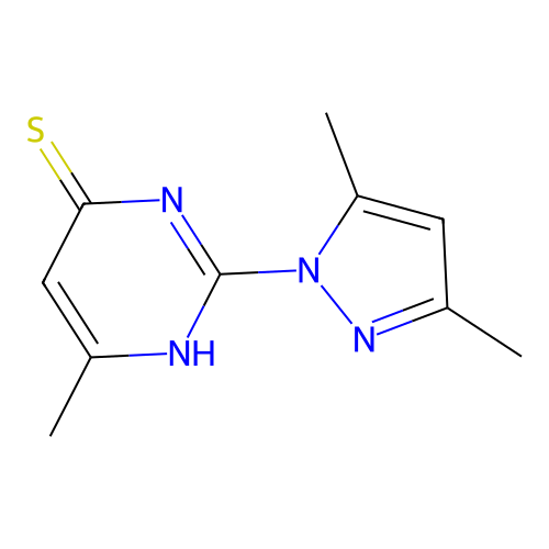 2-(3,5-Dimethylpyrazolyl)-6-methylpyrimidine-4-thiol structure