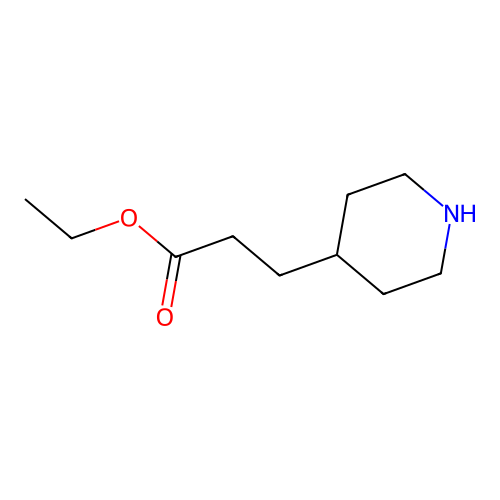 Ethyl 3-piperidin-4-ylpropanoate structure