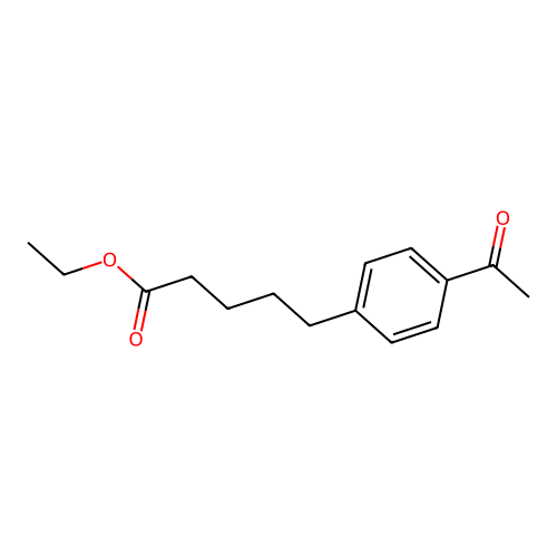 Ethyl 5-(4-acetylphenyl)pentanoate structure