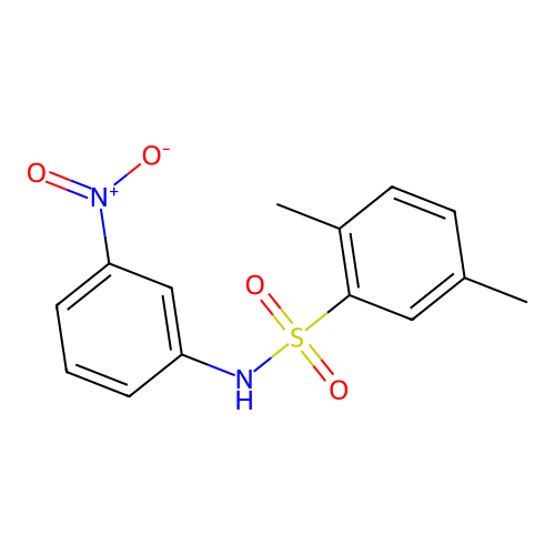 Benzenesulfonamide, 2,5-dimethyl-N-(3-nitrophenyl)- structure