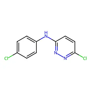 6-chloro-N-(4-chlorophenyl)pyridazin-3-amine structure