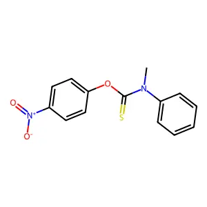O-(4-Nitrophenyl) methyl(phenyl)carbamothioate structure