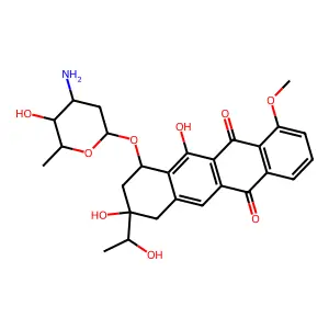 11-Deoxydaunomycinol structure
