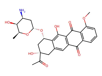 11-脱氧柔红霉素 structure